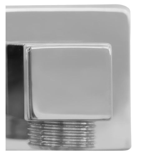 Conector Ferreti Redondo De Ducha Telefono Cromo De 1/2 A 1/2.