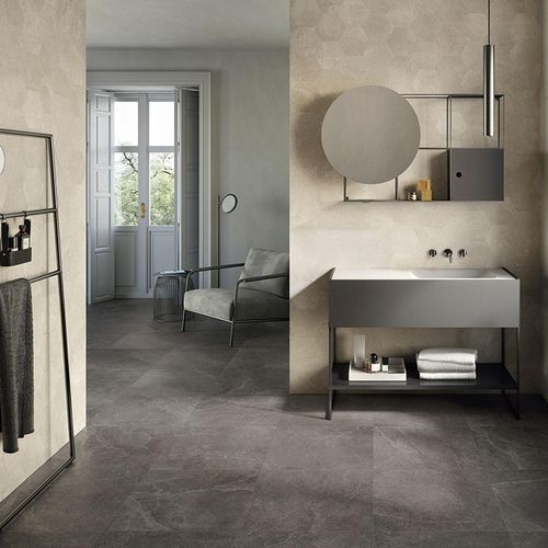 Porcelanato Eureka Marrón Mate - 60X120 cm - 1.44 m2