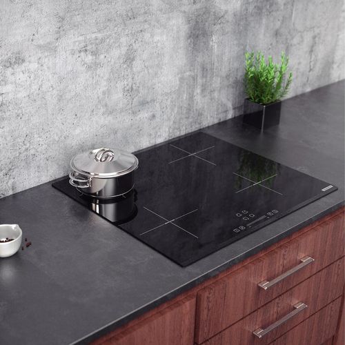 Cocina Empotrable Square Slider Encendido Eléctrico - Negro