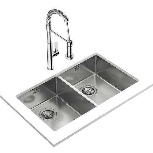 Lavadero Be Linea Para Empotrar - Acero