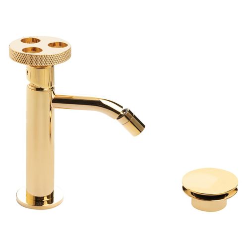 Monocomando Bowling Para Bidet - Dorado
