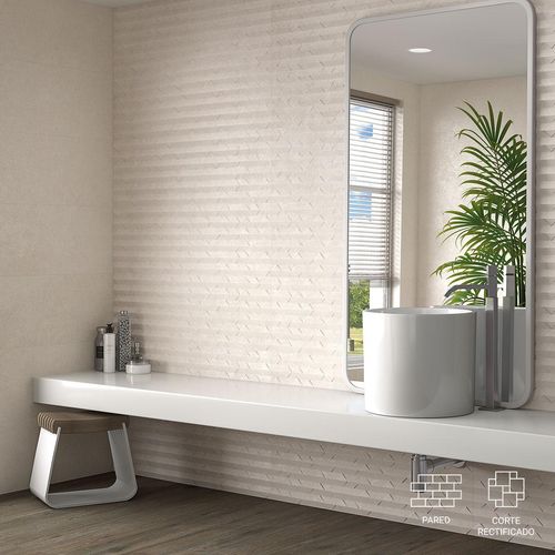 Mayólica Ritmo Blanco Mate - 32X99 cm - 1.58 m2