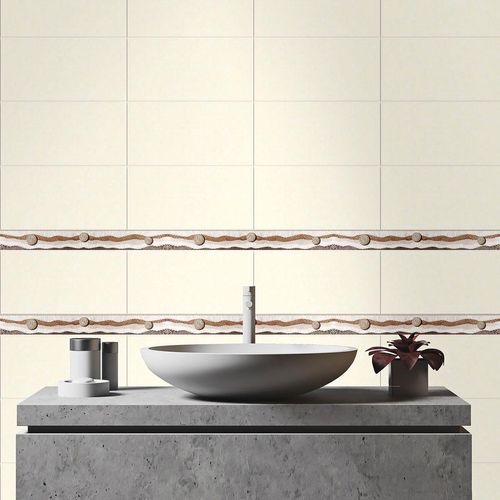 Listelo Moca Beige Brillante - 5.5X45 cm - 1 pza