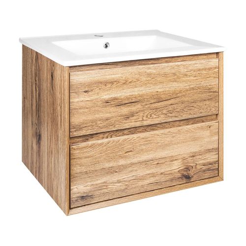 Mueble De Baño Golden Bath Sahara Color Castaño 66 X 50 X 47 Cm. Inc.Lavat C/Reb