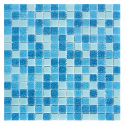 Pepelma Romantic Mixed Turquesa 32.7X32.7 Cm Malla Caja 4.28 M2
