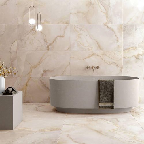 Porcelanato Basil Bone Pulido Rect. Dest. - 60x120 cm - 1.44 m2