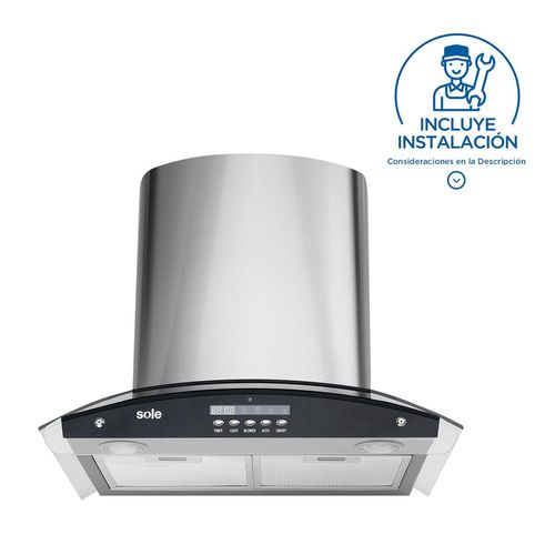 Campana Sole Venus Pluss Extract 60Cm Acero Inox 3 Velocidades 1 Motor