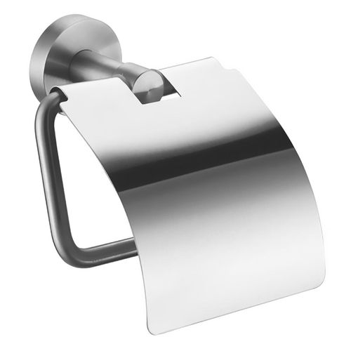 Porta Papel Titan Helios Con Tapa De Acero Inoxidable