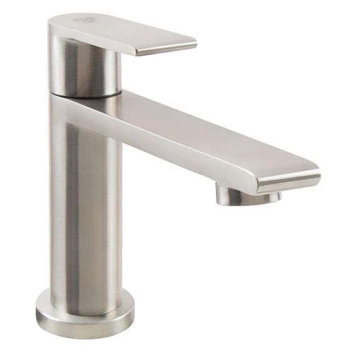 Llave Cobra Dima De Agua Fria C/Aereador Anticalcario Baja De Acero Inoxidable