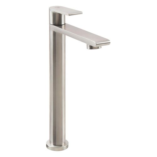 Llave Cobra Dima De Agua Fria C/Aereador Anticalcario Alta De Acero Inoxidable