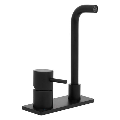 Monocomando Ferretti Holland Max Negro A La Pared Plus