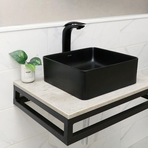 Monocomando Vainsa Martini Alto P/Bowl Acabado Black