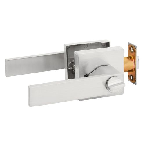 Cerradura Zender Tubular Manija Mod Romina Acero Satin Dorm (700012)