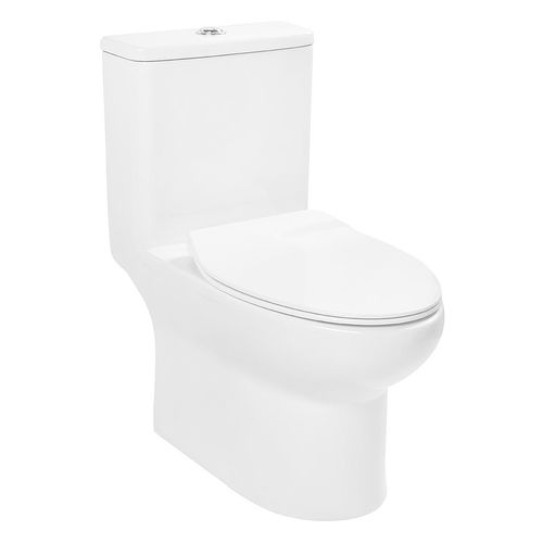 One Piece Urrea Viesca Blanco Descarga Dual, Consumo De Agua: 3.5 / 4.8 Lt Inc Asiento