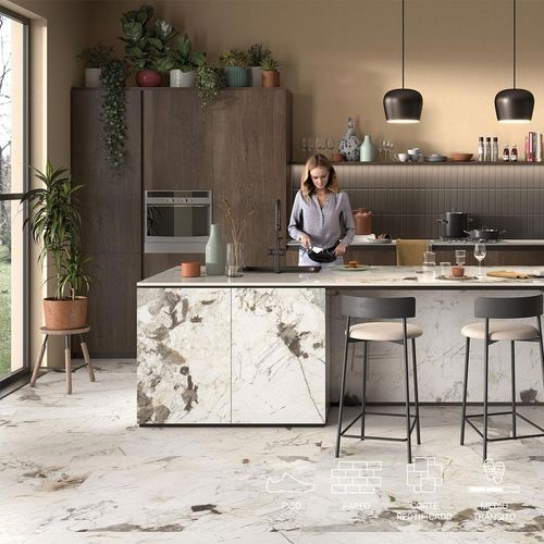 Porcelanato La Faenza Patagonia White Natural Rect. Dest.(6.5Mm) 60X120 Caja 2.88 M2