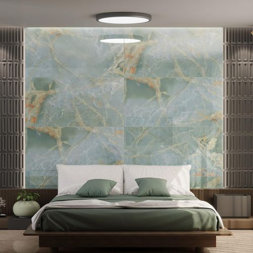 Porcelanato Cassinelli Design Bluete Onyx Azul Pulido Rect. Dest. 60X120 Caja 1.44 M2