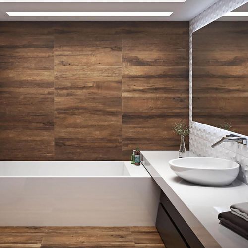 Porcelanato Eliane Forest Bosco Camel Natural Mate Rect. Dest. 19X90 Caja 1.54 M2