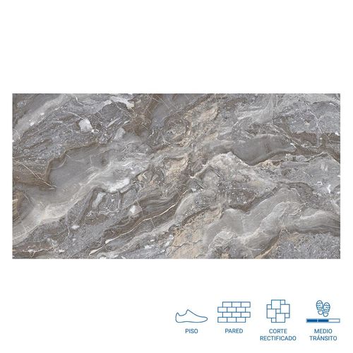 Gres Porcelanico Celima Ibiza Mrm Abitare Xl Rf Negro 58X118 Caja De 1.38 M2 C.Ext