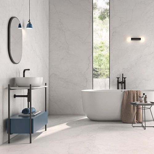 Porcelanato Geotiles Alabastrino Blanco Honed Pulido Rect. Dest. 60X120 Caja 1.44 M2