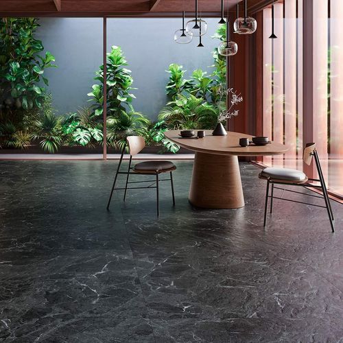 Porcelanato Villagres Misty Black Natural Mate Exterior Rect. 123X123 Caja 3.03 M2