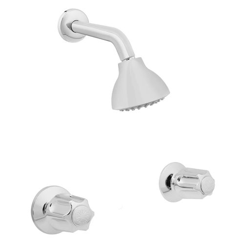 Mezcladora Italgrif Bavaro De Ducha 02 Llaves C/Salida De Ducha Omega En Abs Cromado