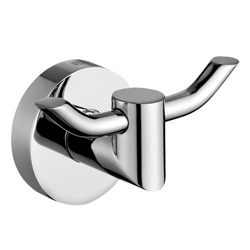 Perchero Doble Ferreti Stixx Bronce Cromado Para Baño