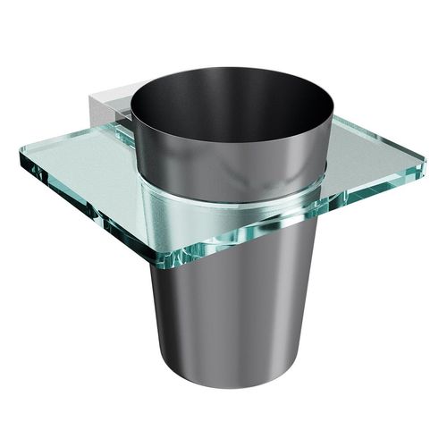 Portavaso Itaca Buzios Cromo Con Vaso