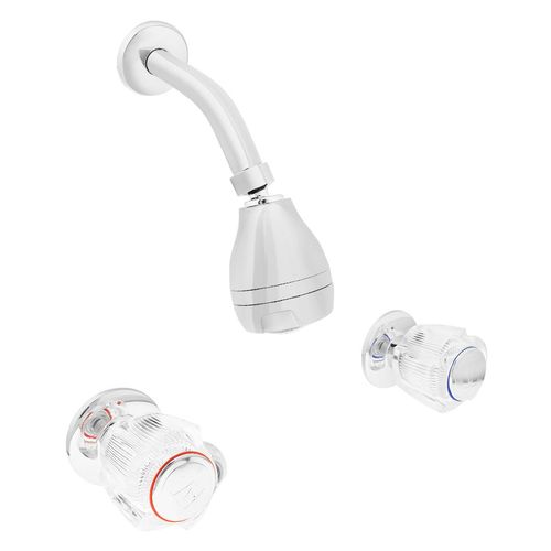 Mezcladora Vainsa Mares Colección Cristal De Ducha Con Salida Vsi Massage Cromo Va7