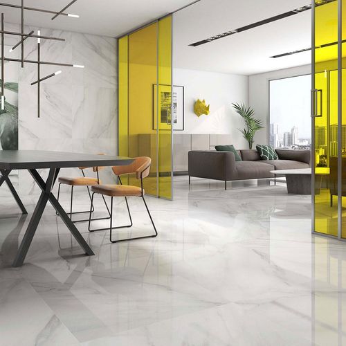 Porcelanato Geotiles Calacatta Gris Brillo Rect. Dest. 60X60 Caja 1.44 M2
