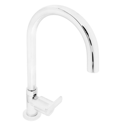 Llave De Bar Italgrif Buzios Lever Al Mueble Minimalista Cromo Pico Giratorio (Cuello De Ganzo)