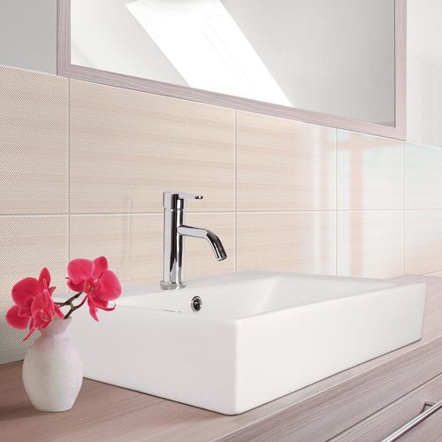 Mezcladora Trebol Belize Monoc Lavatorio Pico Bajo Inc Des Push C/Reb, Tbo Abtos, Aireador