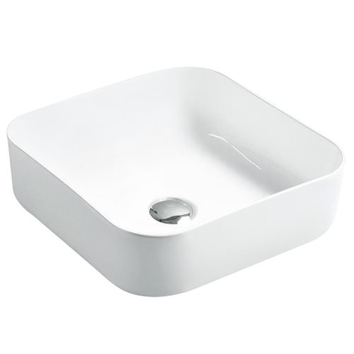 Bowl Golden Bath Lutxi Cuadrado Blanco 38.5X38.5X14