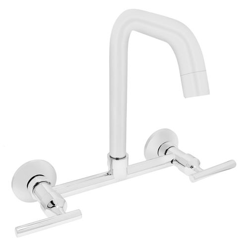 Mezcladora Vainsa Romantik Colección Night De Lavadero A La Pared Pico R Cromo