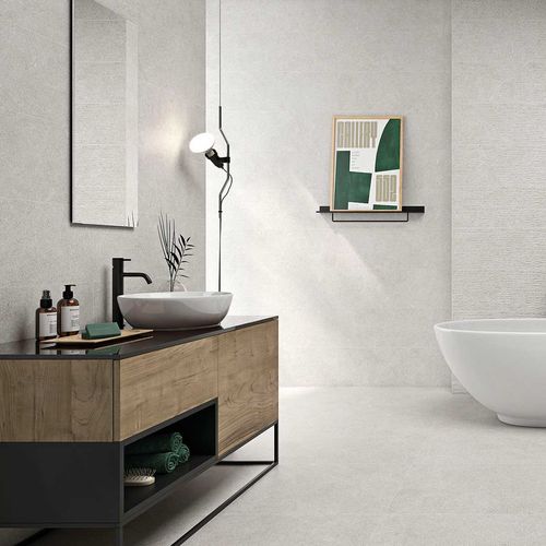 Mayólica Materia Blanco Mate - 30X90 cm - 1.35 m2