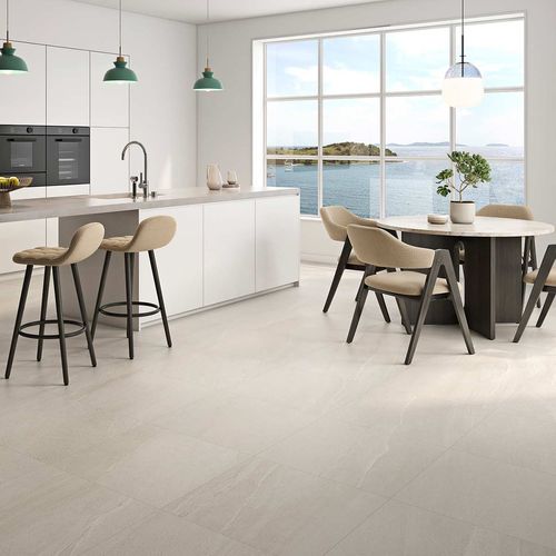 Porcelanato Eddystone Blanco Mate - 60X60 cm - 1.44 m2