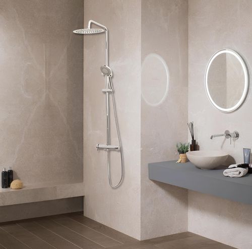 Columna Origin Silvestra 120 Cm Acero Inox., Cromado con Ducha Teléfono