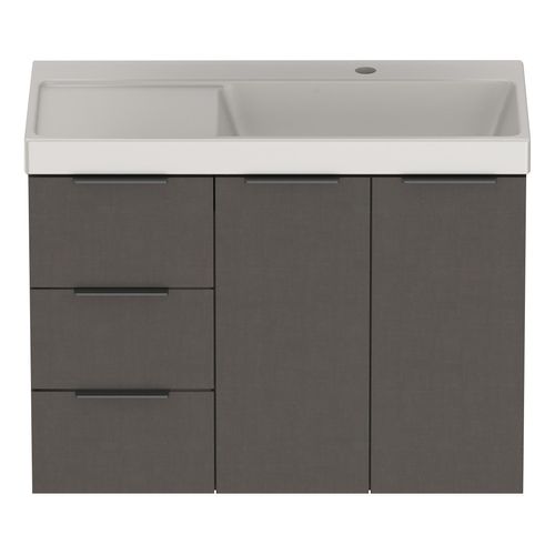 Muble de Baño Arenal- Almendra - cajón/puerta - Lavatorio - 80 x 38 cm