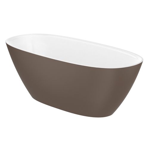 Tina Roca Ariane Oval De Stonex Acab. Cafe C/Blanco De 160X75 C/Desague De Push