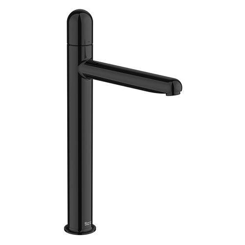 Monocomando Roca Nu P/Lvt. Pico Alto Acab. Negro Titanio C/Manijas Dome S/Desague