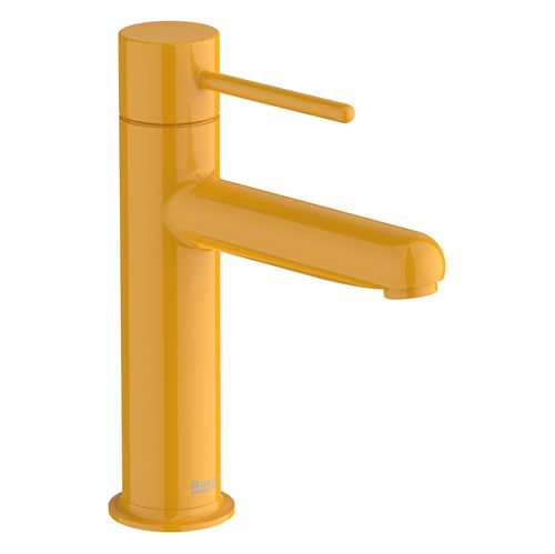 Monocomando Nu - P/Lavatorio - Pico Bajo - C/Manijas Pin S/Desague - Amarillo