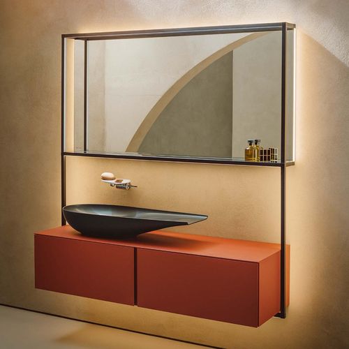 Bowl Laufen Ilbagnoalessi 100X38X17 Saphirkeramik Color Negro Mate