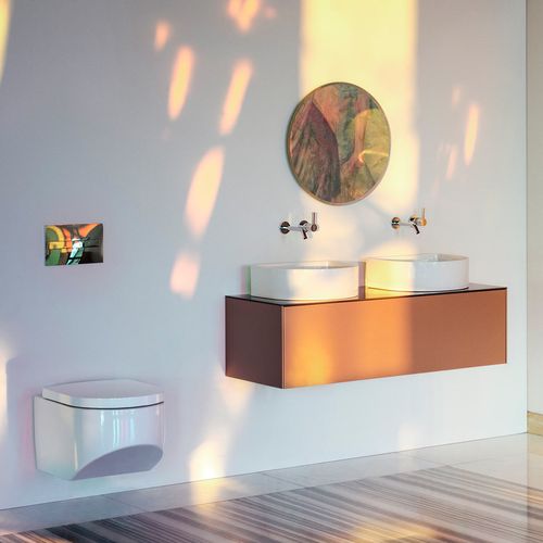 Bowl Laufen Sonar Sobre Encimera De Saphirkeramik 41X36.5X13 Cm C/Des. Ceram. Color Blanco