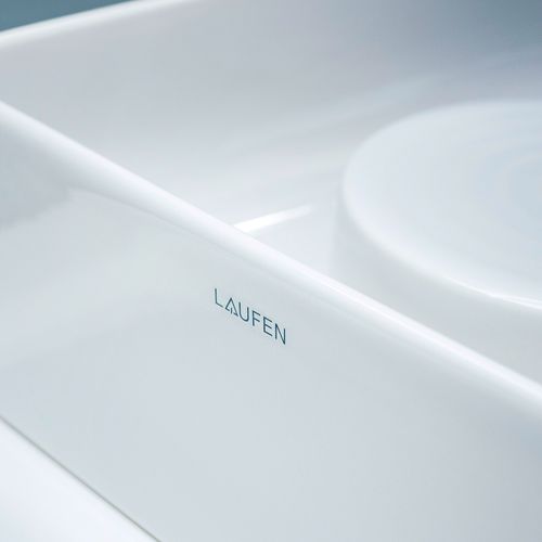 Bowl Laufen Val - Sobre Encimera C/Isla - Saphirkeramik - 55 x 36cm - Blanco