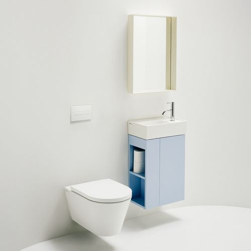 Bowl Laufen Kartell - Encimera - 46 x 28 x 12 cm - Grifería Baja - Blanco Mate