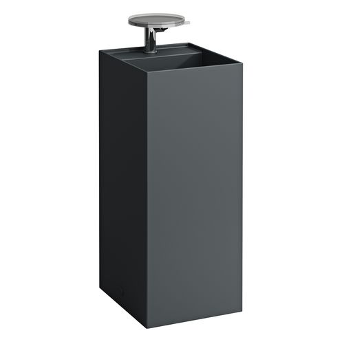Lavatorio Laufen Kartell - Freestanding C/Desague Oculto - 37.5 x 43.5 x 90cm - Grafito Mate