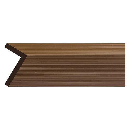 Perfil De Terminación Teak Marrón Claro - 290 cm