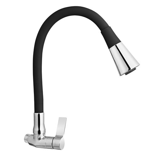 Llave Savona Para Lavadero Pico Flexible - Negro