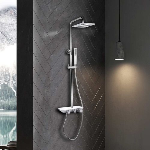 Columna para Ducha Sevilla Cromado  C/regulador y termostato - 120 cm