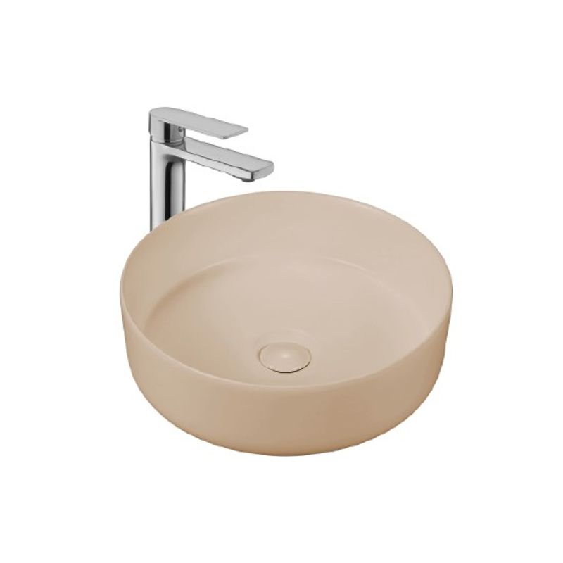 Bowl Riva Ariana Capuccino Mate - 35.5x35.5x11.5 (Inc. Desague push cerámico)-1761838786279