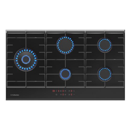 Encimera Vidrio Full Touch a Gas - 86cm - SOLCO074 - S.Collection
